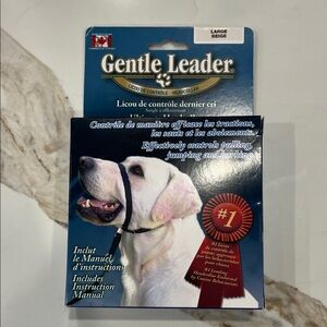 Gentle Leader Headcollar in Beige size Large for dogs 60-130 lbs, made in Canada